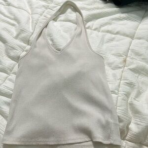 White American eagle crop top